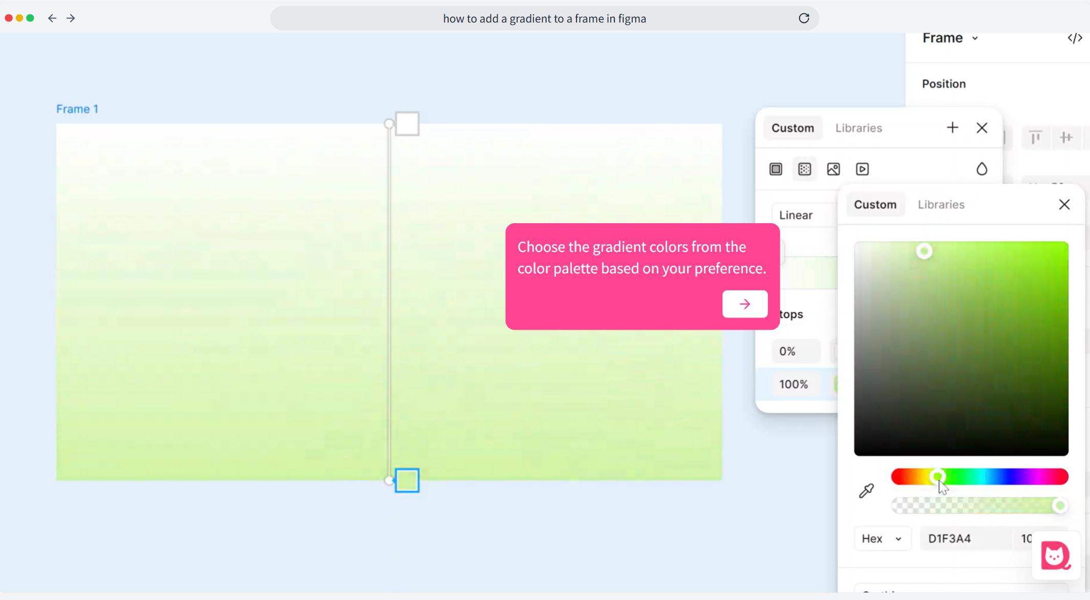 Edit the default grey-to-white gradient by clicking on the color stops.